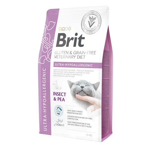 Brit Veterinary Diet Cat Ultra-Hypoallergenic, 5 кг