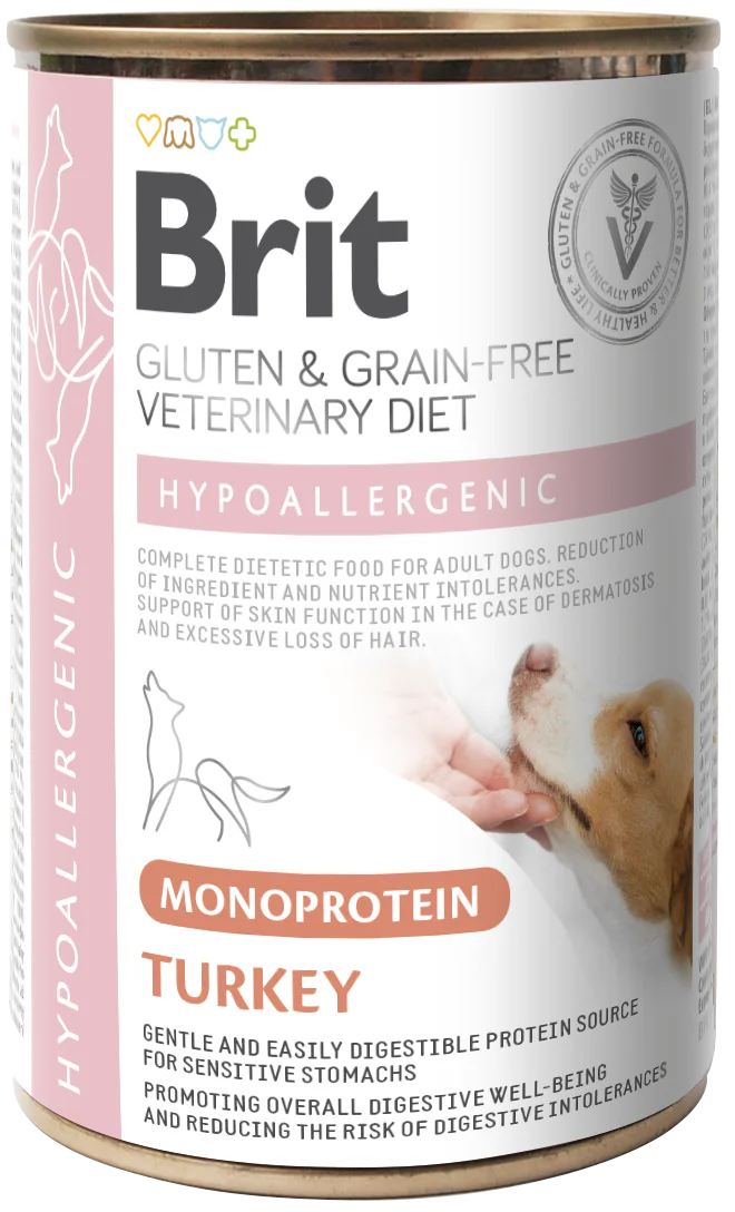 Brit Veterinary Diet Dog Hypoallergenic Turkey