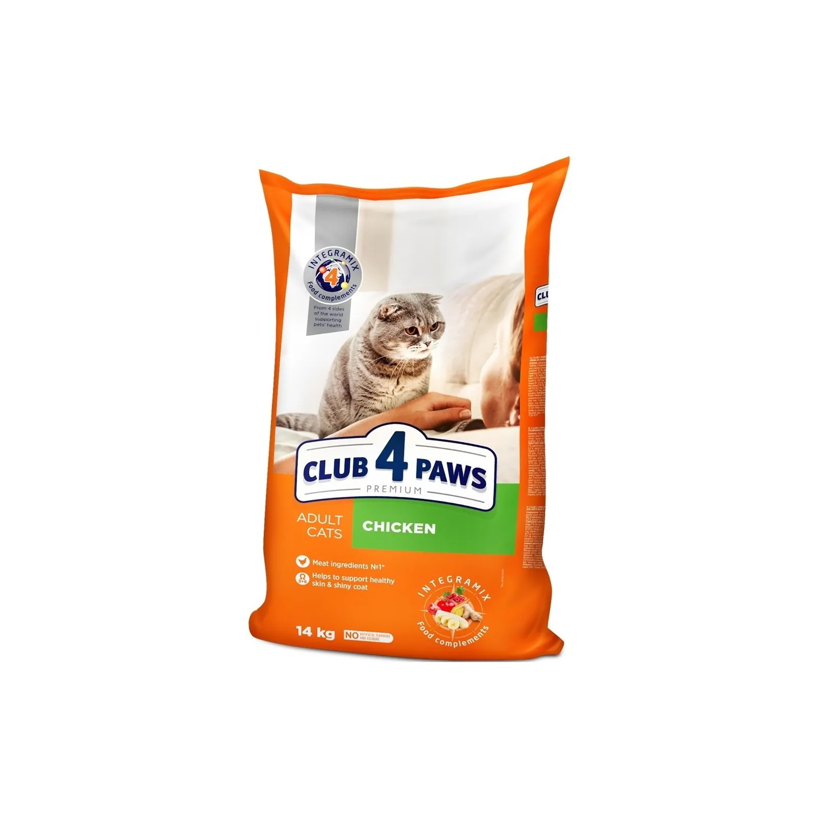 Club 4 Paws Adult с курицей — сухой корм для взрослых кошек