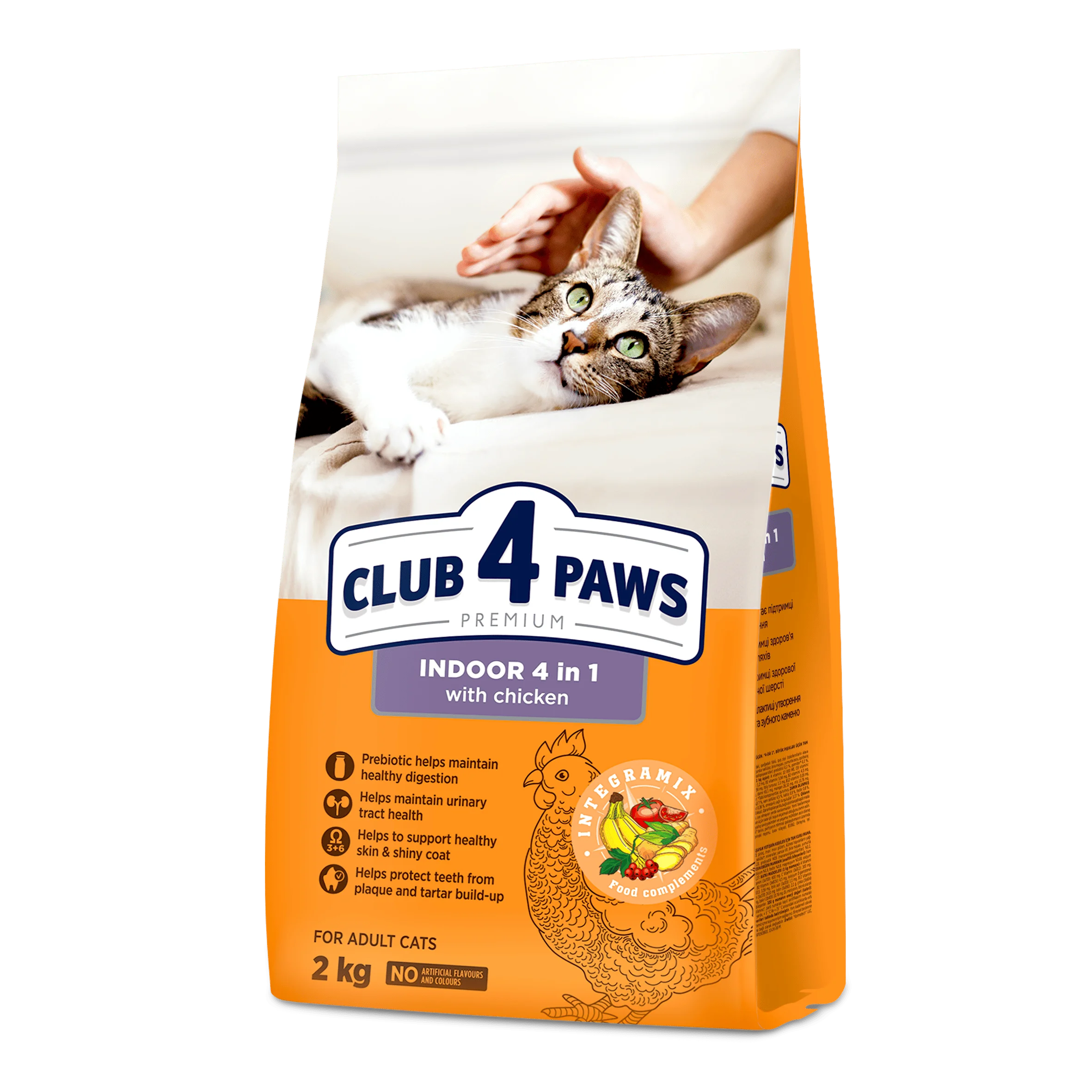 Club 4 Paws Indoor 4 в 1 — сухой корм для взрослых кошек