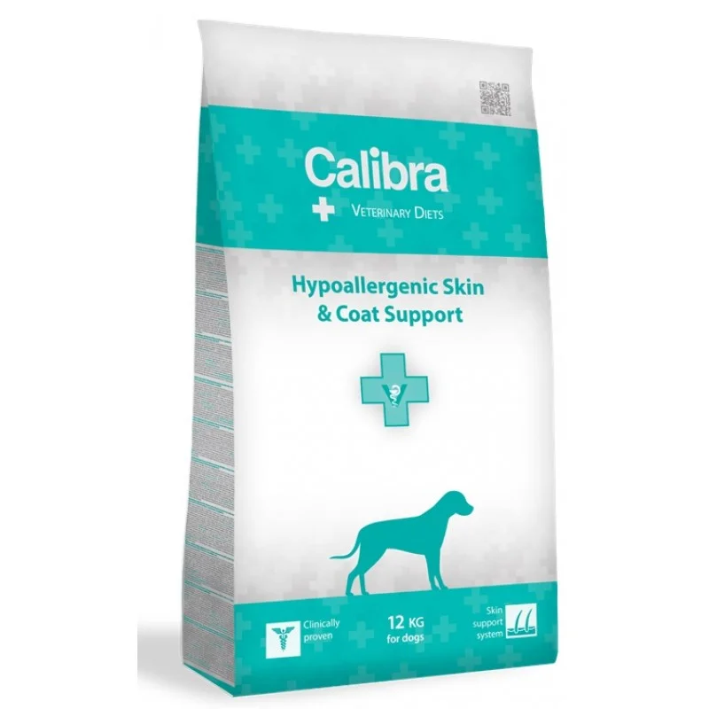 Calibra Veterinary Diets Hypoallergenic Skin & Coat, лосось, 12 кг