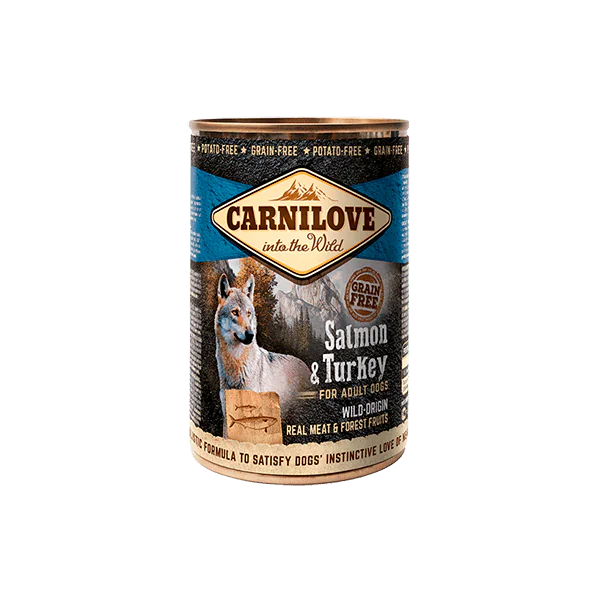 Carnilove Can Dog Wild Meat, лосось, индейка, 400 г