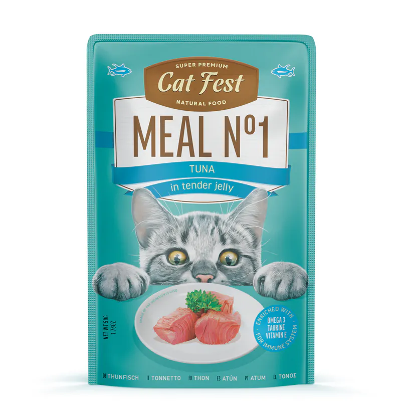 Cat Fest Meal №1, тунец, в нежном желе, 50 г