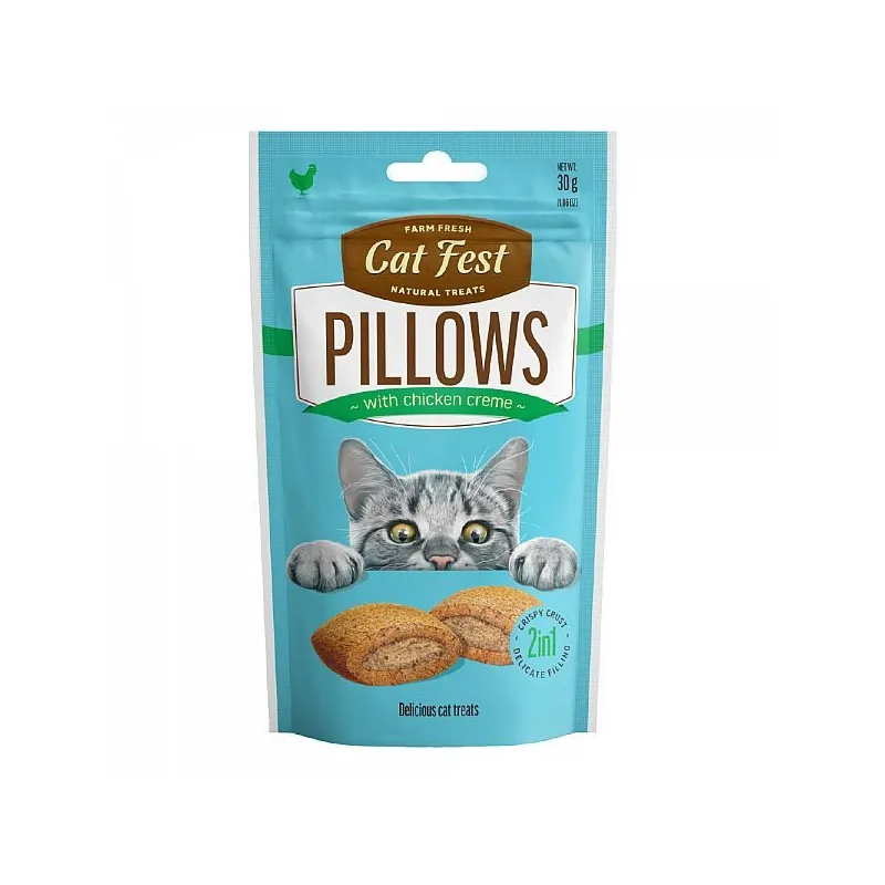 Cat Fest Pillows, лакомство для кошек, курица, 30 г