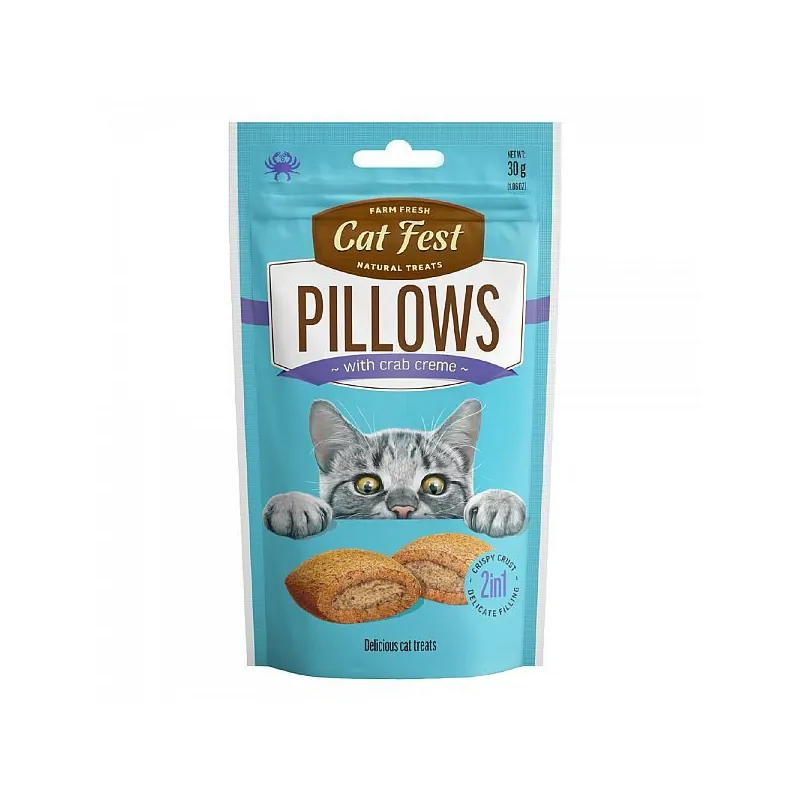 Cat Fest Pillows, лакомство для кошек, краб, 30 г