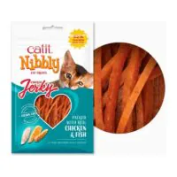 Catit Nibbly Jerky, лакомство для кошек, курица с рыбой, 30 г