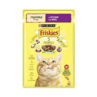 Friskies кусочки в соусе для кошек с ягнёнок, 85 г