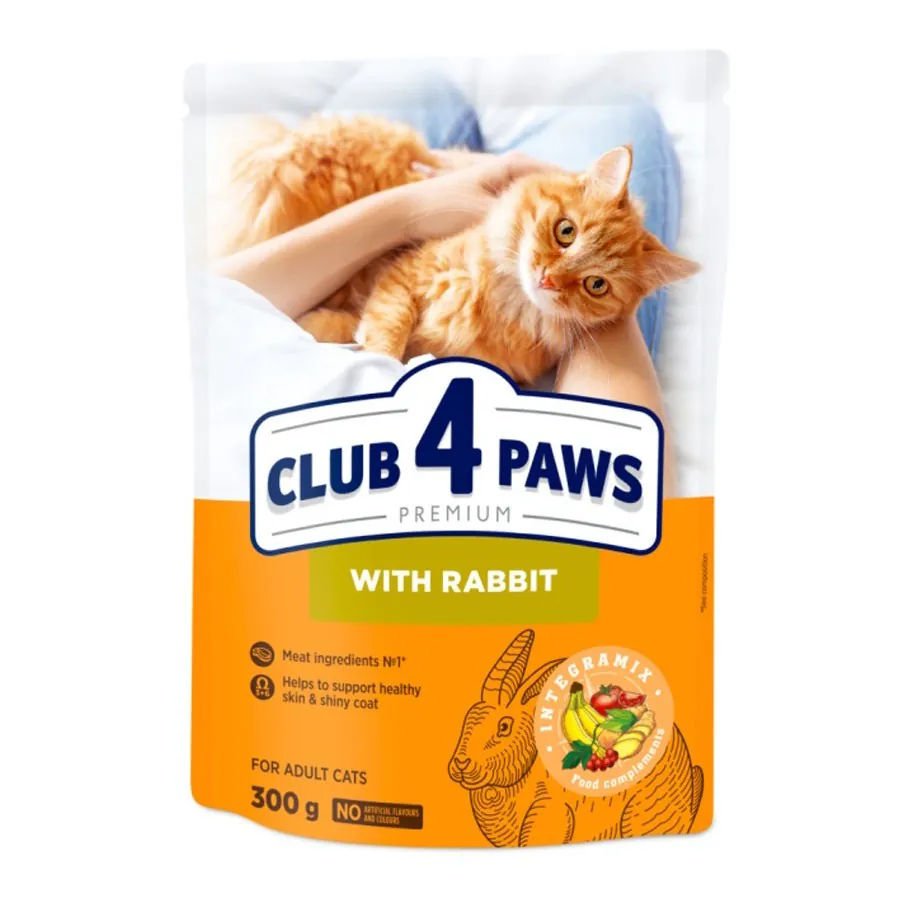 Club 4 Paws Adult, iepure, 300 g