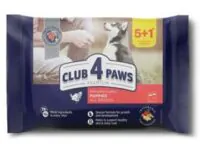 Club 4 Paws Junior индейкой в соусе, поштучный пауч 80 г
