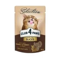 Club 4 Paws+, iepure în sos, 80 g