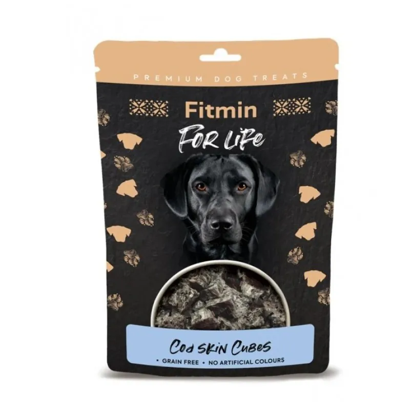 Fitmin For Life dried cod skin cubes 100g