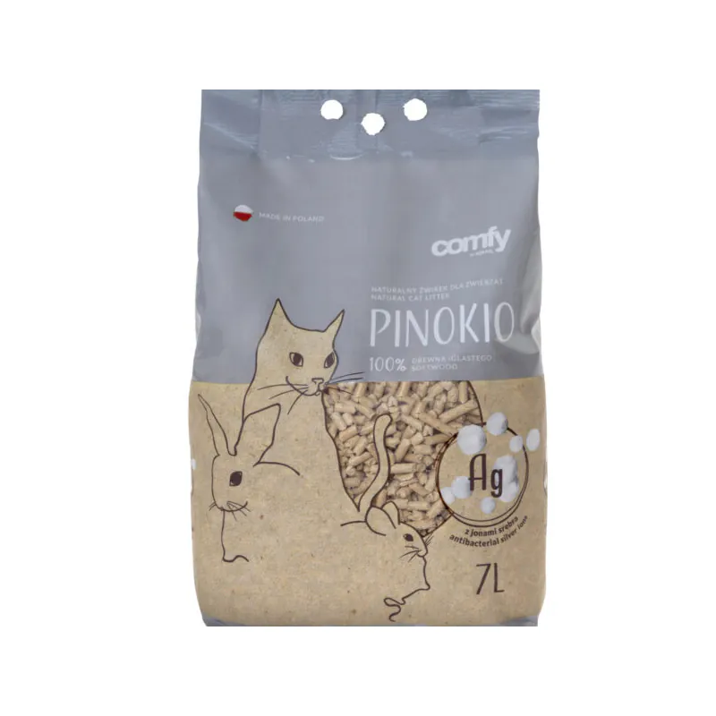 Comfy Наполнитель древесный Pinokio Silver