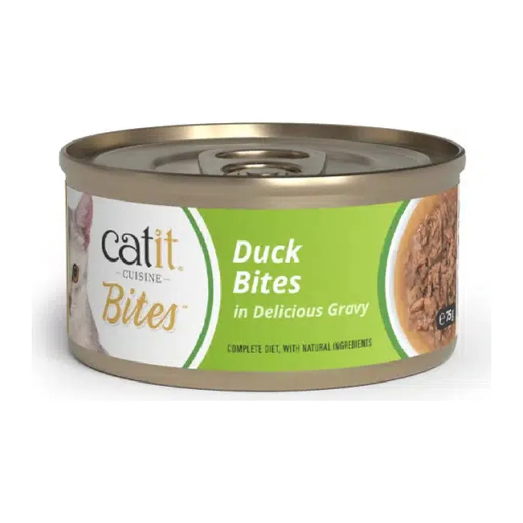 Catit Cuisine Bites, утка, кусочки в соусе, 75 г