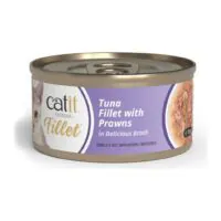 Catit Cuisine Fillet, филе тунца с креветками в бульоне, 75 г