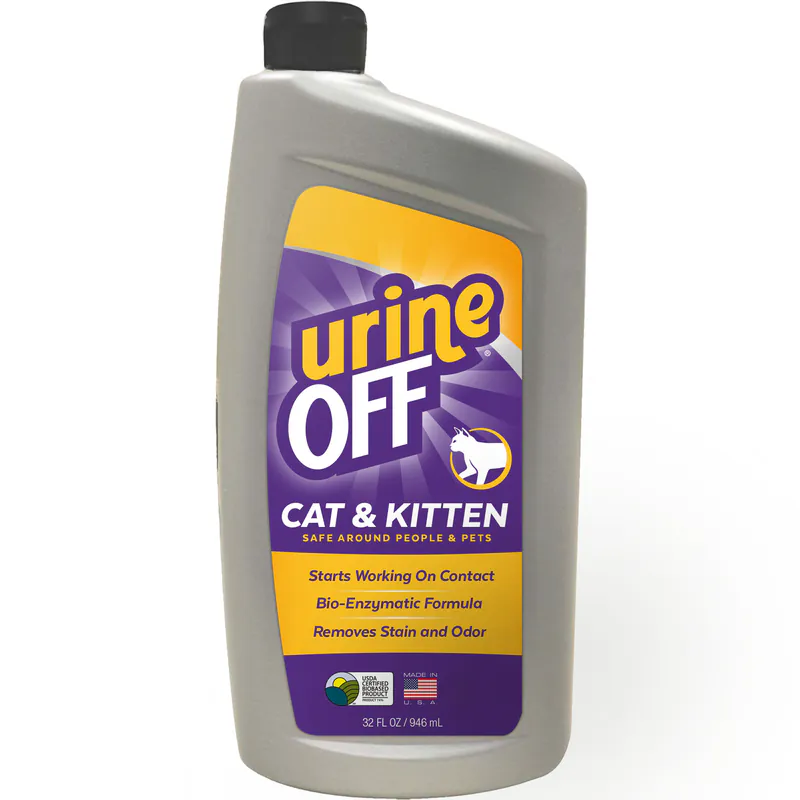 Urine Off Средство для удаления пятен и запаха мочи Cat & Kitten для ковров