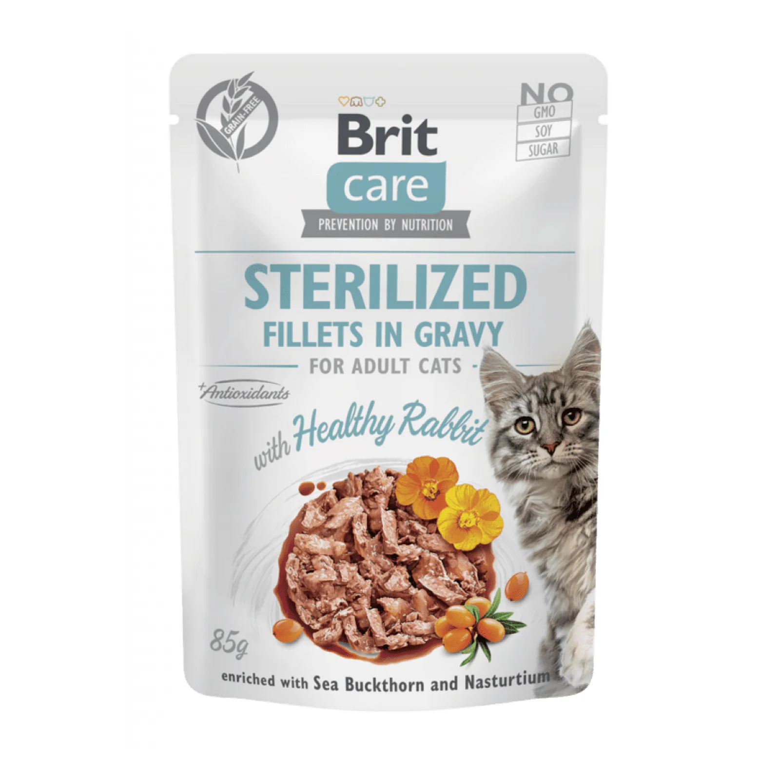 Brit Care Cat Sterilized с кроликом в соусе
