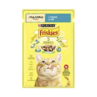 Friskies кусочки в соусе для кошек с тунец, 85 г