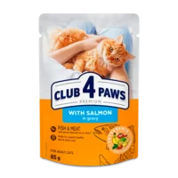 Club 4 Paws лососем в соусе, поштучный пауч 85 г