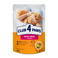 Club 4 Paws телятиной в соусе, поштучный пауч 85 г