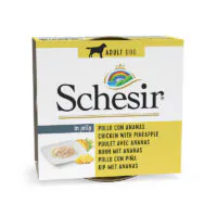 Schesir Dog, курица с ананасом, в желе, 150 г