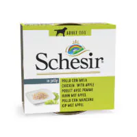 Schesir Dog, курица с яблоком, в желе, 150 г