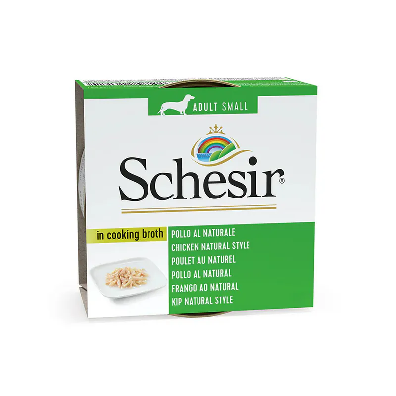 Schesir Dog, курица Natural Style, в бульоне, 85 г