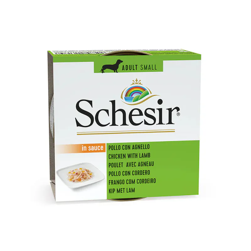 Schesir Dog, курица с ягнёнком, в желе, 85 г