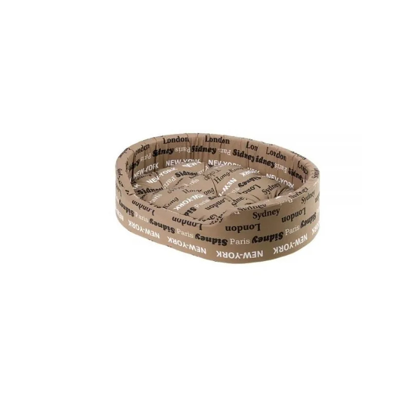 Ferplast Лежак из хлопка Dandy 65 Brown Cities