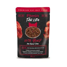 Fitmin For Life филе говядины пауч для взрослых кошек (85 г)