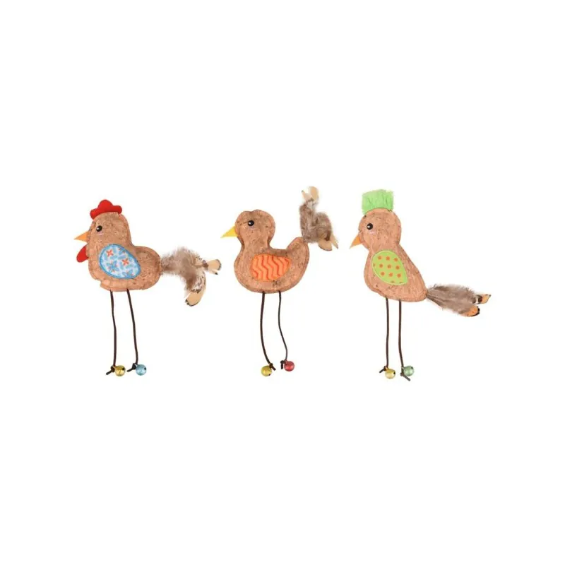 Flamingo Игрушка для кошек Kirk птичка, в ассортименте