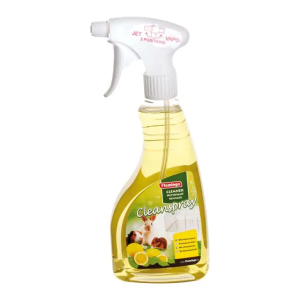 Flamingo Spik, soluție pentru curățarea cuștilor pentru păsări și rozătoare, 500 ml, aromă de lămâie