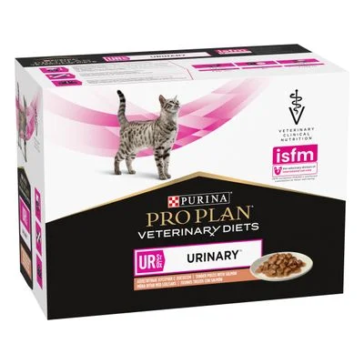 Pro Plan Veterinary Diets UR Urinary ветеринарная диета для кошек с лососем, 85 г