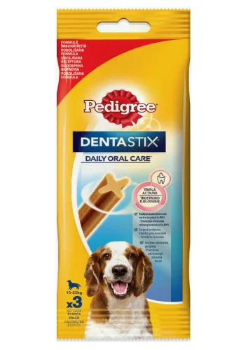 Pedigree Dentastix палочки для зубов собак средних пород, 77 г
