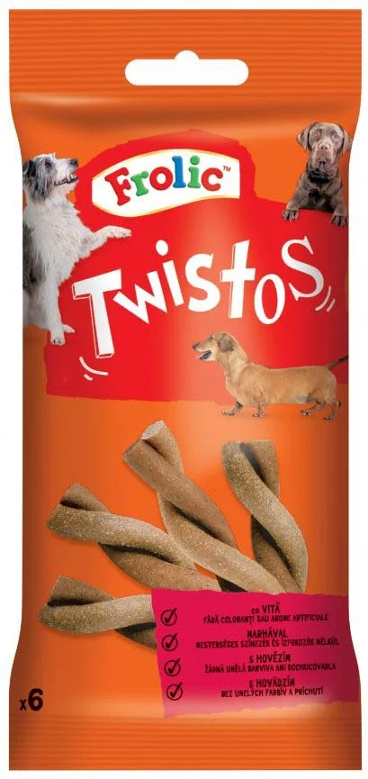 Frolic Twistos жевательные палочки с говядиной для собак, 105 г