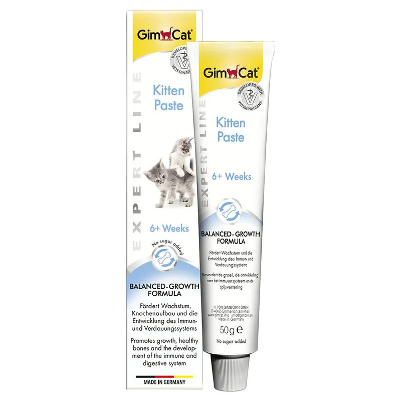 Gimcat Paste Kitten, îngrijire pentru pisici, pentru pisoi, 50 g