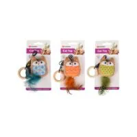 Flamingo Игрушка для кошек Kirk сова на верёвке