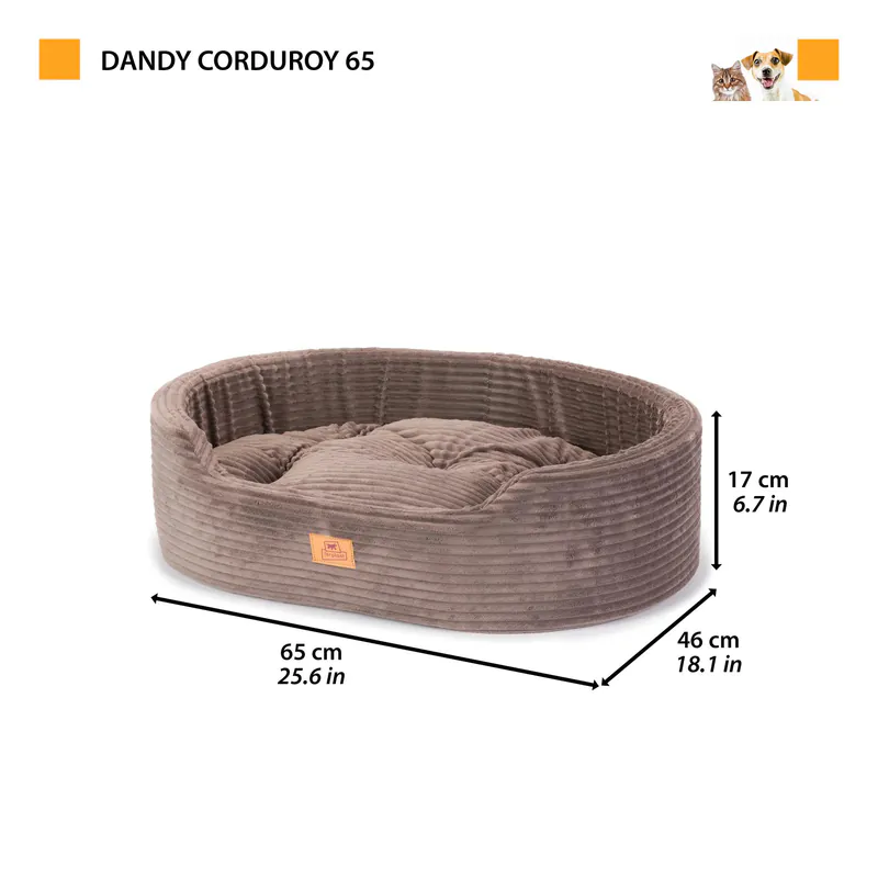 Лежак-подушка из хлопка Dandy 65 Corduroy