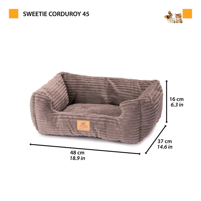 Лежак-диван из текстиля Sweetie Corduroy