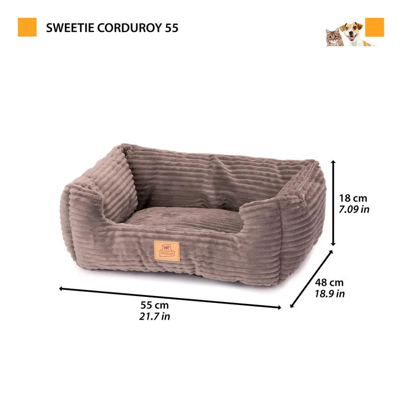 Лежак-диван из текстиля Sweetie Corduroy