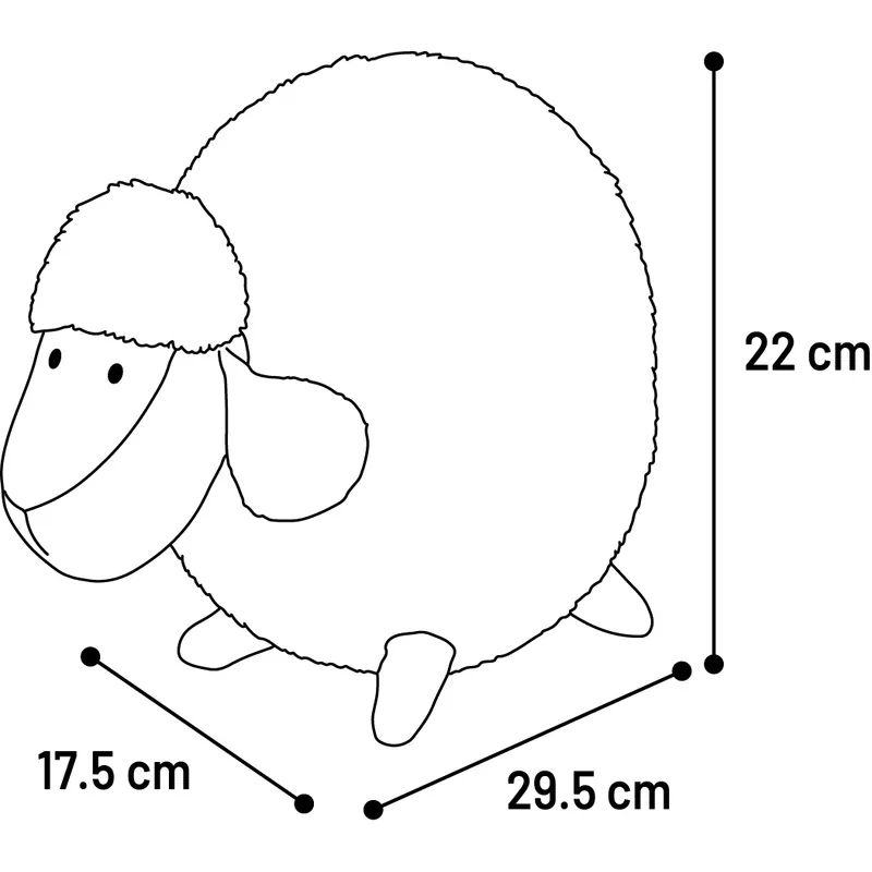 Flamingo Jikki Sheep, плюшевая овечка для собак