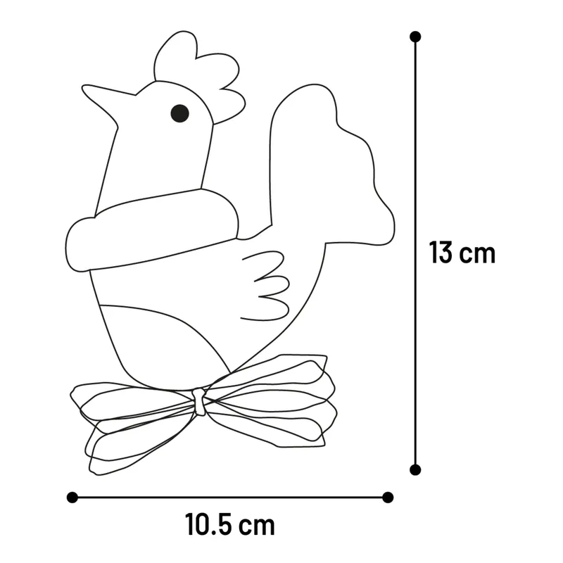 Flamingo Robla, игрушка-курочка с кошачьей мятой для кошек, 13 см