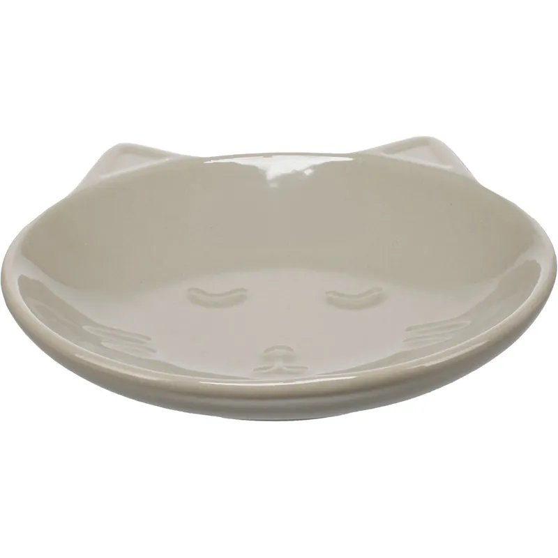 Flamingo Cena Oval, миска керамическая для кошек, 135 мл, зелёная