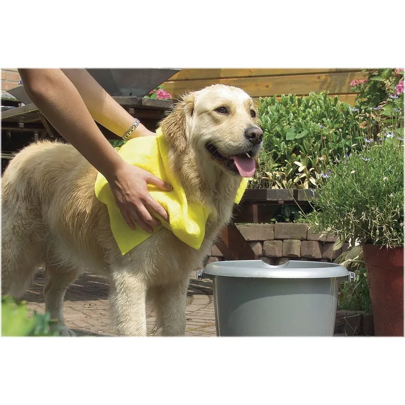 Beeztees Dry Towel, суперабсорбирующее полотенце для собак, 50×60 см, жёлтое