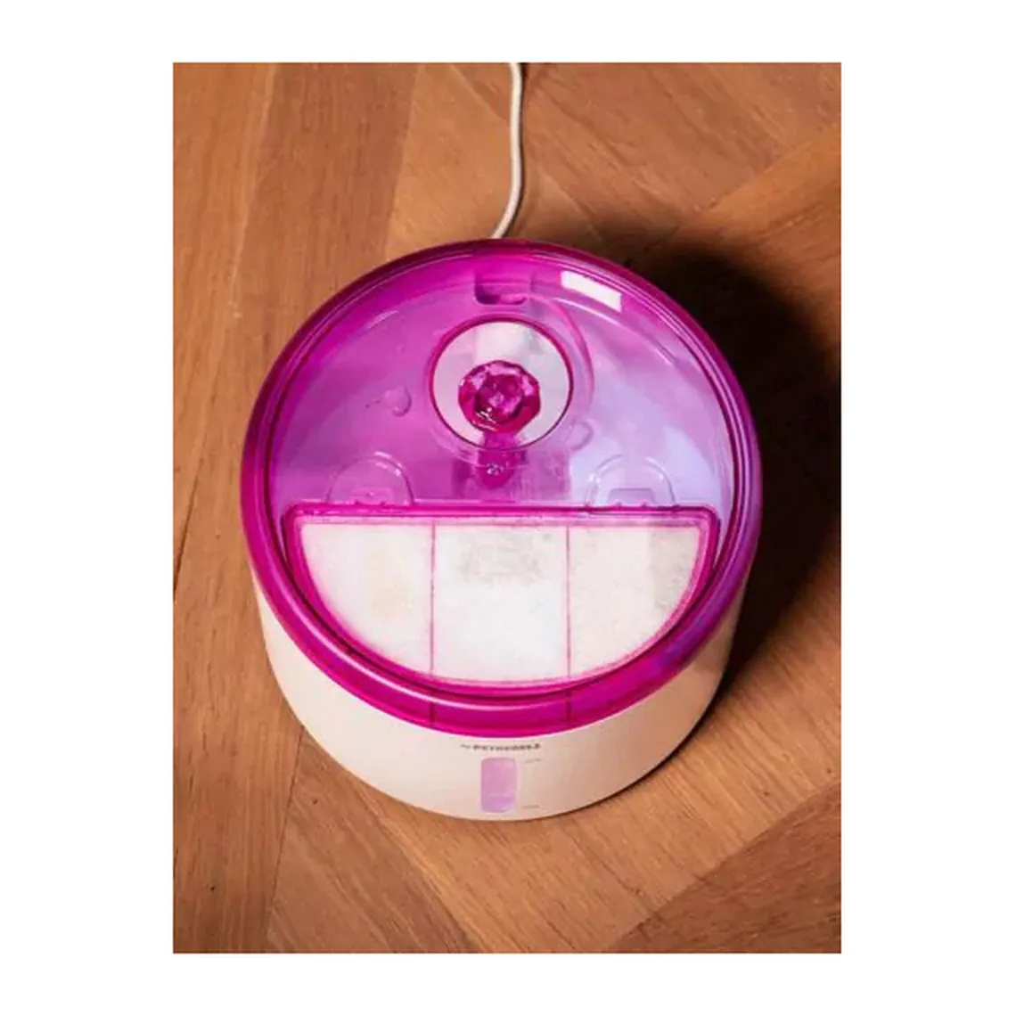 Petrebels Spring 20, fântână de apă pentru pisici cu iluminare LED, negru