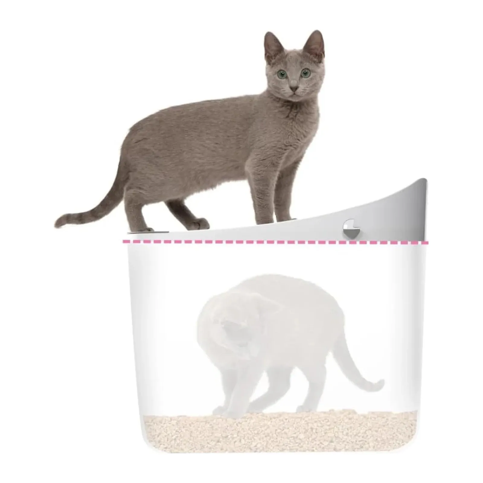 Catit PIXI Litter Box, закрытый туалет для кошек с верхним входом
