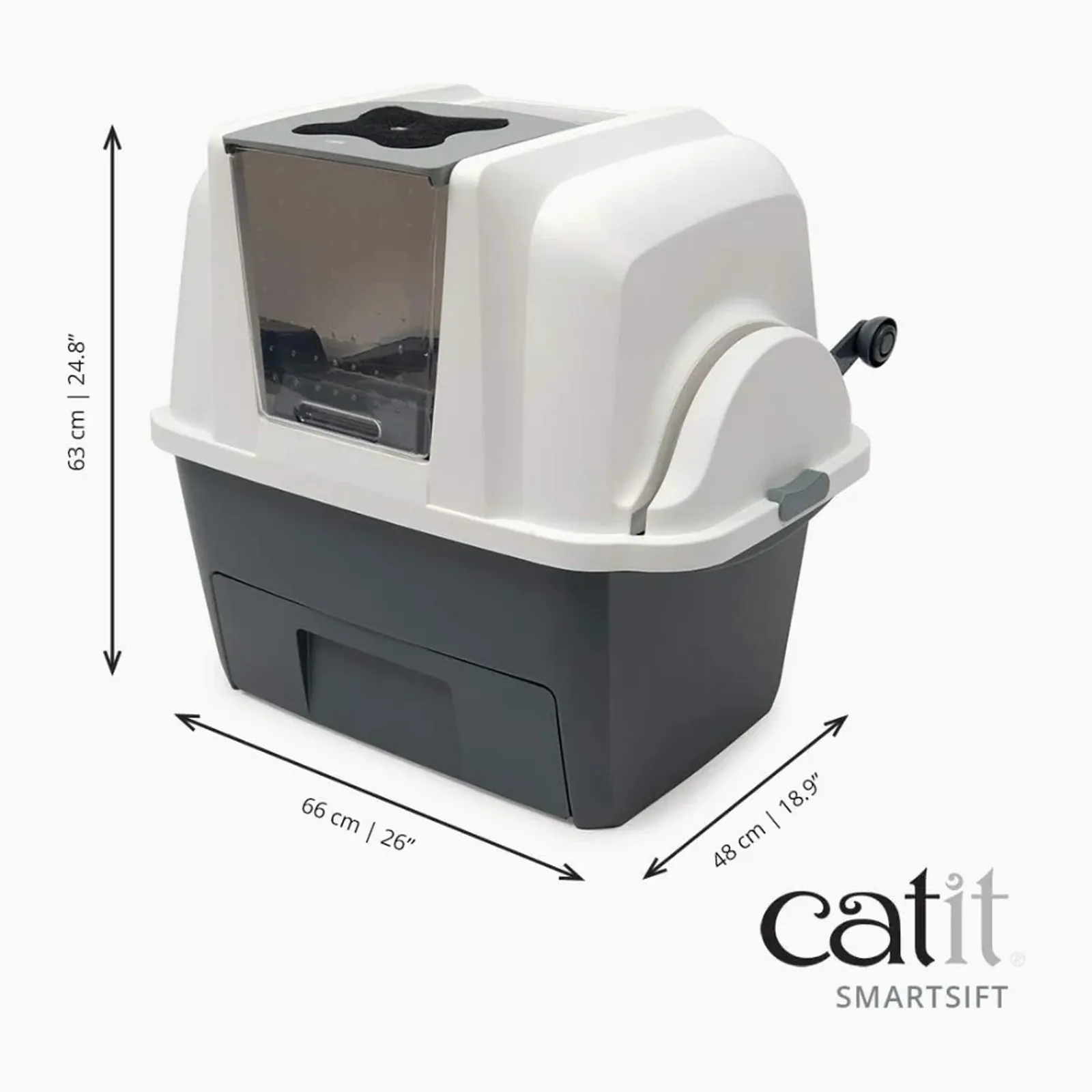 Catit Smartsift, туалет для кошек с механическим просеиванием наполнителя