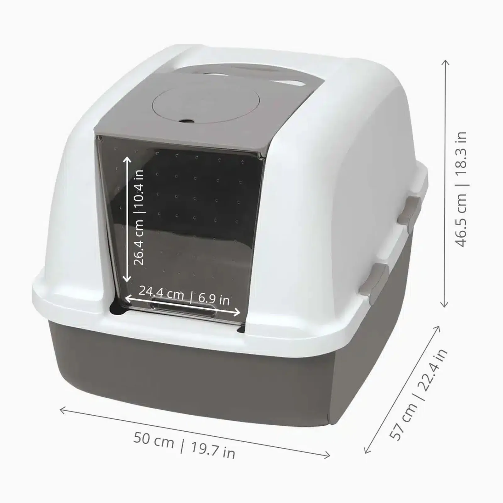 Catit Jumbo, закрытый туалет для кошек с фильтром Airsift
