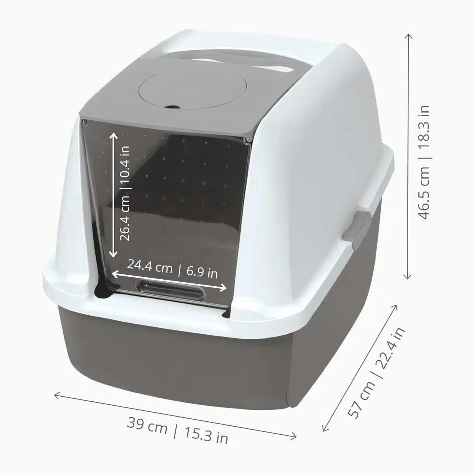 Catit Regular, закрытый туалет для кошек с фильтром Airsift