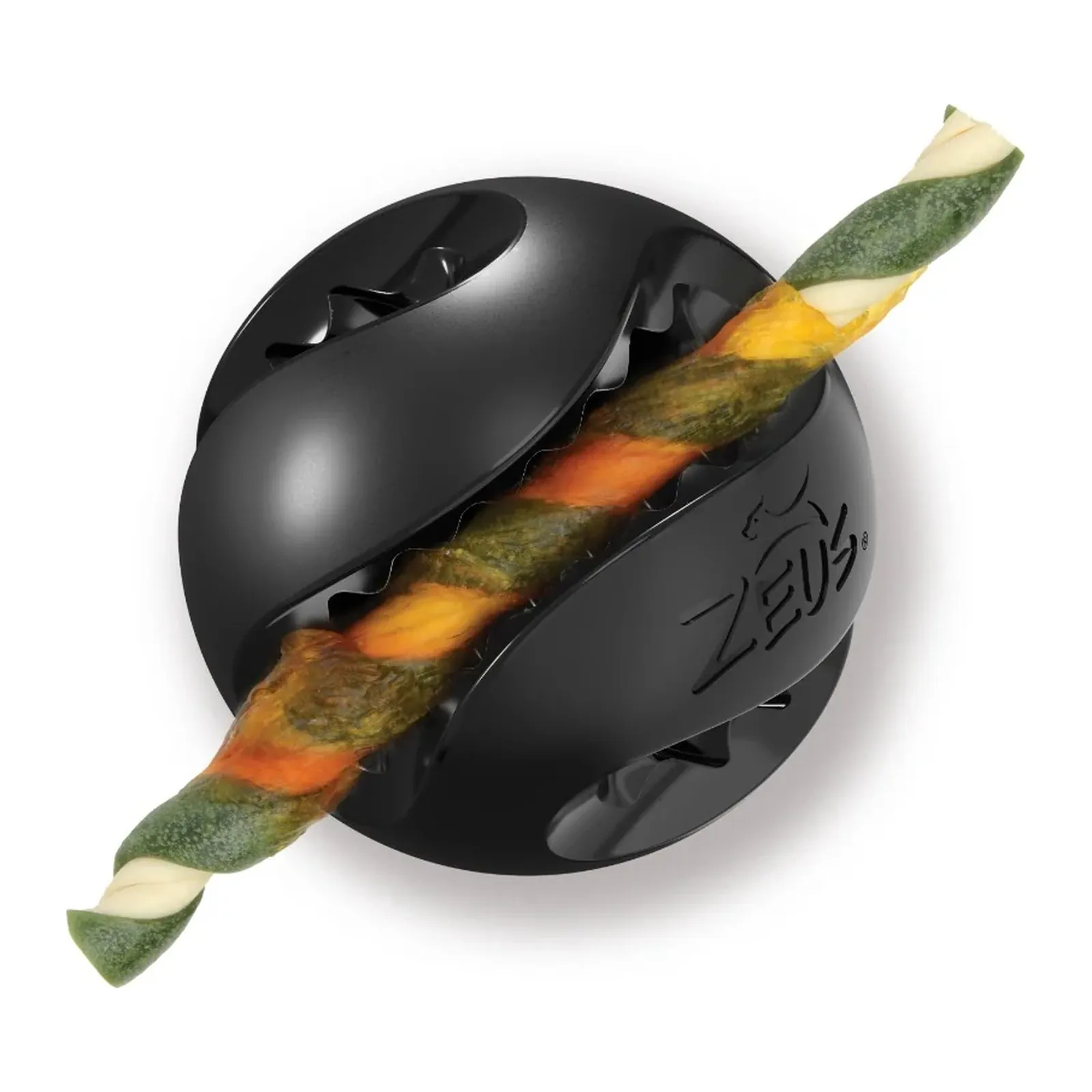 Zeus ChewChasers Treat Ball, minge pentru recompense din cauciuc natural pentru câini