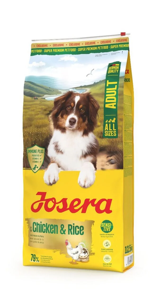 Josera All Sizes Adult Chicken & Rice (Poultry Menu) 12,5 кг — супер-премиум корм для собак всех пород с курицей и рисом